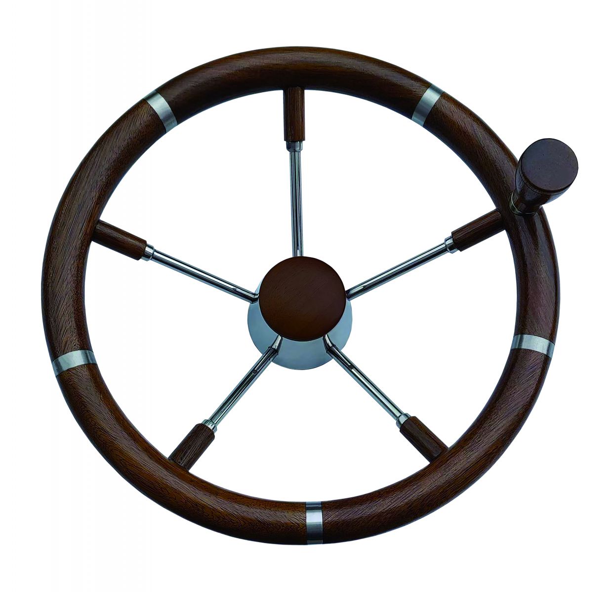 Steering Wheel w/Handle Teak