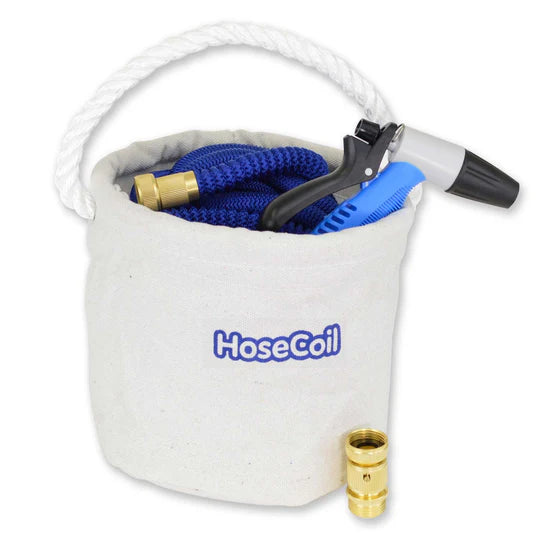 Canvas Bucket Kit w/ 75' Blue Hose