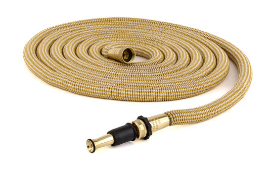 Gold Braided Hose W/ Nozzle