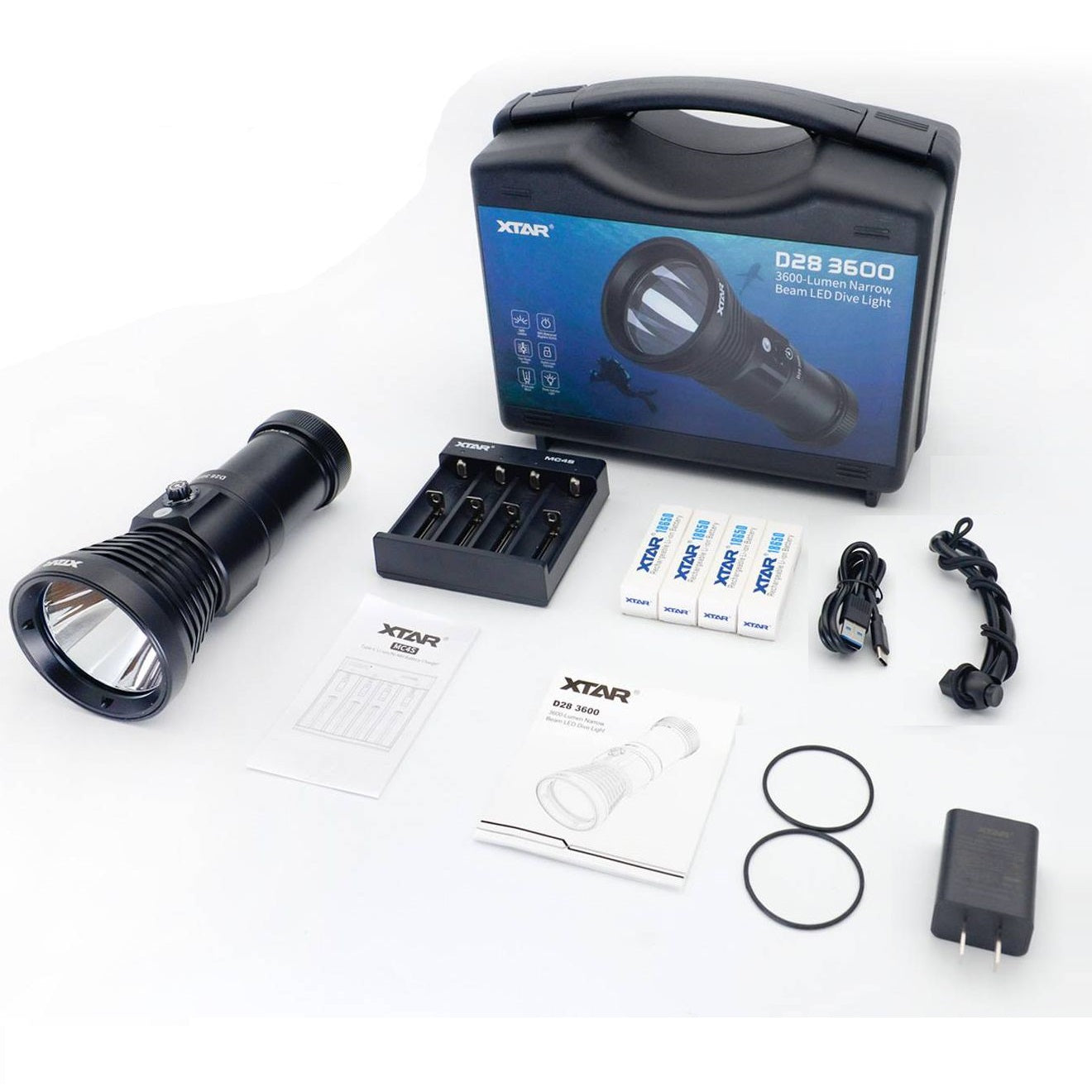 Diving Flashlight D28 3600